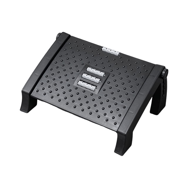 Repose-pieds Ergonomique Ajustable sous le Bureau avec Rouleau Texturant Massant et 6 Positions de Hauteur pour la Maison et l'École