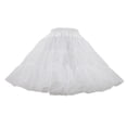 thumbnail image 2 of VBTAPA Petticoat Skirt for Women, Fluffy Knee Length Tulle Underskirt, Holiday Party Mini Skirts White Free Size, 2 of 3