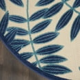thumbnail image 4 of Nourison Aloha Indoor/Outdoor Navy 5'3" x ROUND Area Rug, (5 Round), 4 of 9