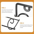 thumbnail image 5 of Wrought Iron Roll Stand Towel Rack Delicate Paper Rack Towel Stand Hanging Paper Holder Wall Mount Paper Holders, 5 of 6