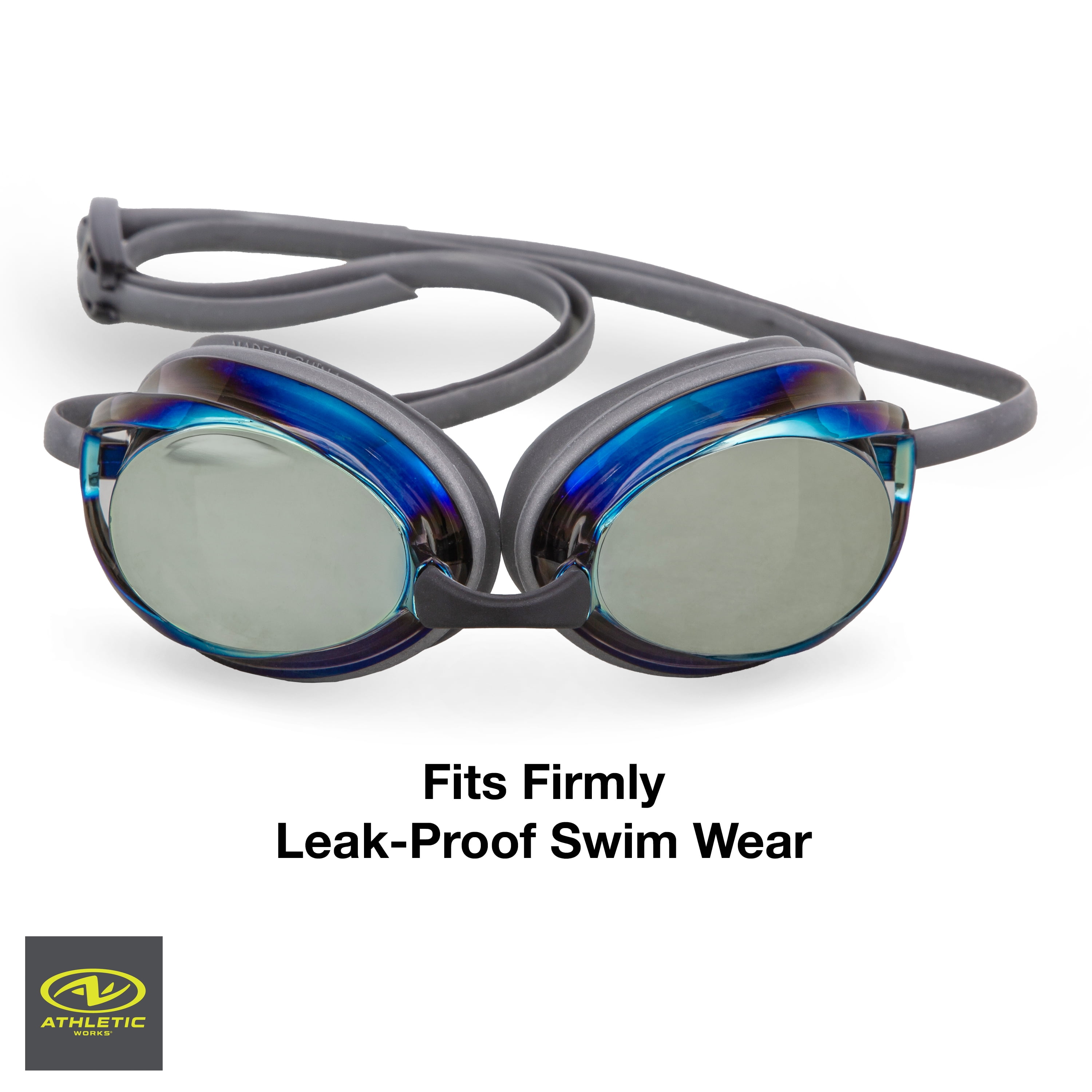 Athletic Works Adult Racing Goggle, Blue