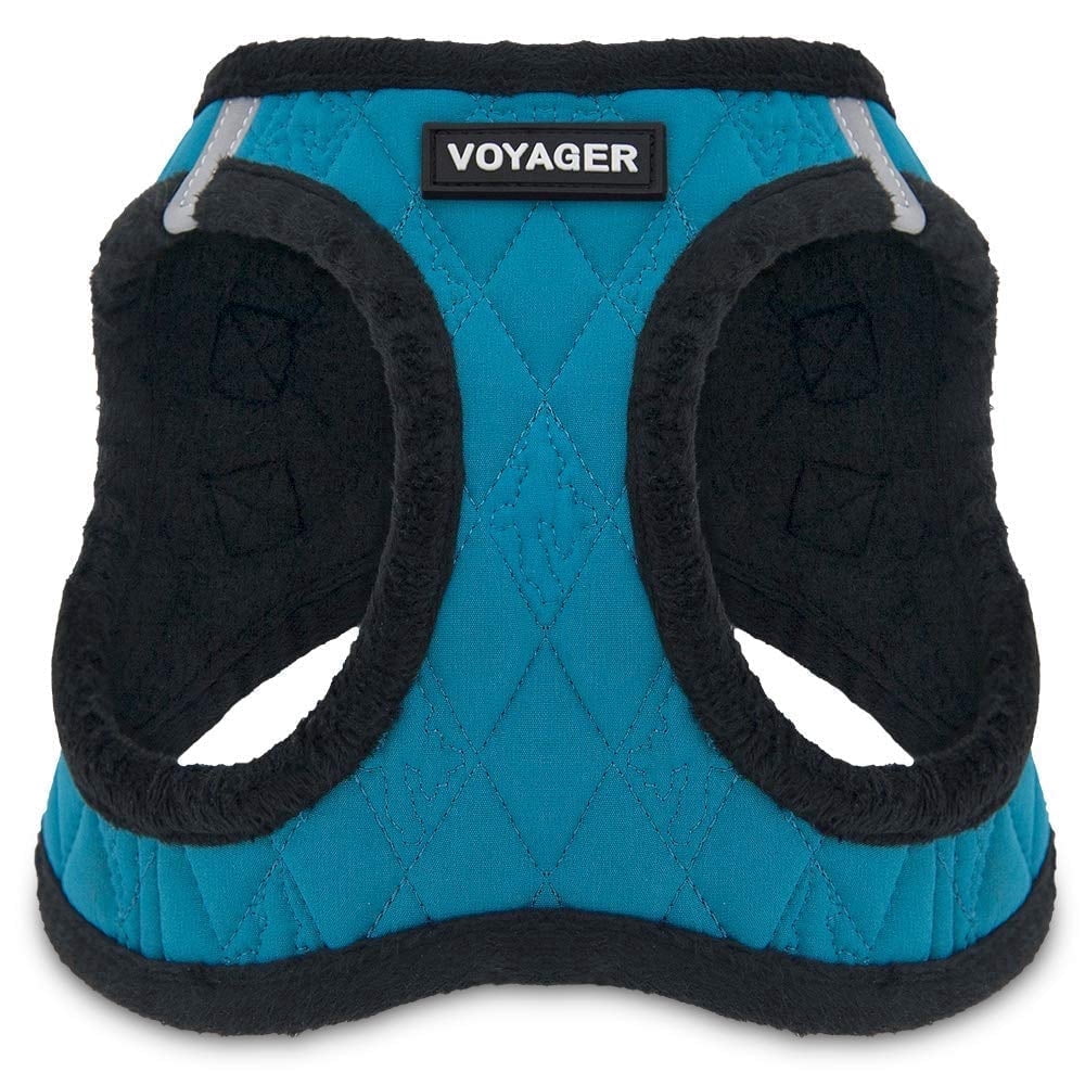 Voyager Step-In Plush Pet Harness, Turquoise, Small