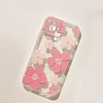 thumbnail image 3 of Pink Flowers Phone Case For iPhone 14 13 11 15 Pro Max 12 Mini XS XR X 8 7 Plus SE 2022 14Pro 13Pro Matte Soft Cover for iphone11ProMax(6.5"), 3 of 4