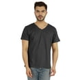 thumbnail image 1 of Inkmeso Men's V-neck Basic Tshirt Short Sleeve Solid Regular Fit Cotton Tee, 1 of 7
