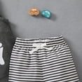 thumbnail image 6 of Seyurigaoka Little Boy’s Fashion Letter Printed Vest and Stripe Short Pants, 6 of 8