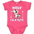 thumbnail image 3 of Inktastic I'm a Cutie White and Brown Holstein Cow with Arrows Boys or Girls Baby Bodysuit, 3 of 5