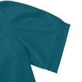 thumbnail image 6 of Womens Shirts Summer V Neck Tops Puff Short Sleeve T Shirt Pleated Floral Printed Tunic Blouse Shirts Womens Tops, 6 of 7