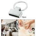 thumbnail image 3 of Ruiboury 10Pcs Metal Lobster Clasp Clips Key Chain Charms Jewelry Making Buckle Silver, 3 of 9