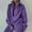 Purple, variant on MORTTIC Women's Zip-Neck Tracksuit Long Sleeve Sweatshirt Slim Fit Pants Streetwear Casual Two-Piece Suit Blue，S