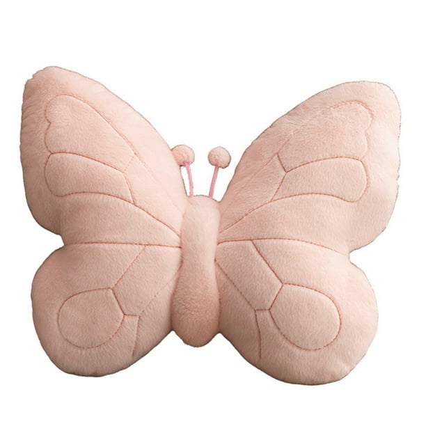 Naiovety Cojín decorativo con diseño de mariposas, único y suave, ideal para dormitorios y oficinas. Juegos de cama rosa