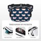 thumbnail image 5 of Fotbe Pig 1 Cangurera Cuadrada con Estampado de Doble Capa, Bolsa de Cintura Ajustable Mini para Hombres y Mujeres, 5 of 9