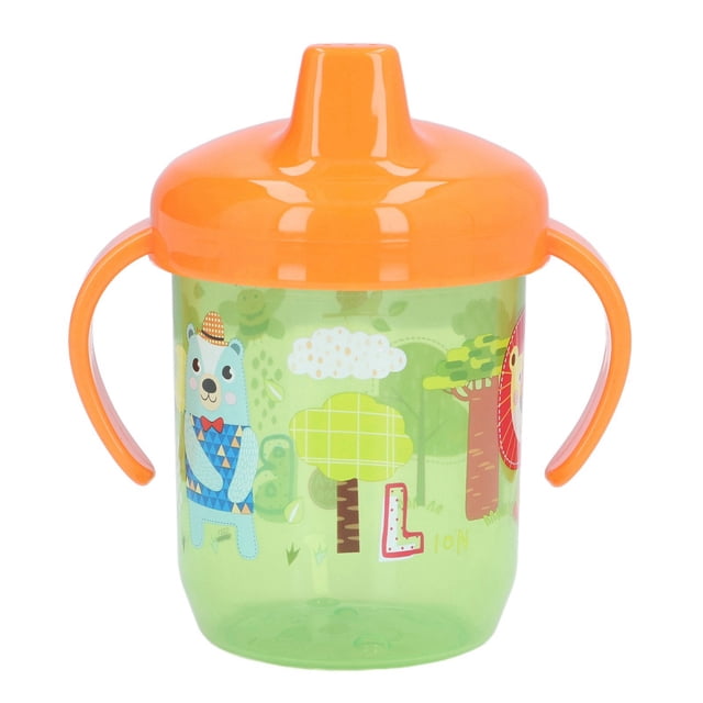 Taza de entrenamiento a prueba de derrames, taza para bebés con boquilla portátil, taza para bebés con boquilla de dibujos animados, funcionalidad de alta precisión