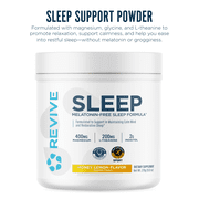 Revive MD Sleep Support Powder with Magnesium Glycinate & L-Theanine, Honey Lemon Relaxation Drink Mix, 9.52 oz (20 Servings)