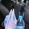 thumbnail image 4 of Juego de 8 ganchos para asiento de coche, ganchos para reposacabezas de asiento trasero, ganchos de almacenamiento multifuncionales y resistentes (negro), 4 of 5