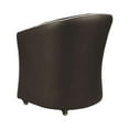 thumbnail image 3 of ISABELLA Guest Chair Customer Reception Sofa Lobby Waiting Area Seating Luxury Soft Leather with Lockable Rolling Casters, Coffee, 3 of 7