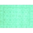 thumbnail image 1 of Ahgly Company Indoor Rectangle Abstract Turquoise Blue Modern Area Rugs, 5' x 8', 1 of 4