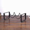 thumbnail image 1 of 1PC Vintage Wire Wine Rack Wine Display Rack Bottles Rack Stand Cup Holder Accessory Bottles, 1 of 7