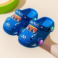 thumbnail image 2 of WRTFVZA Kids Girls Boys Clogs Garden Shoes Toddler Slides Sandals Children Water Shower Beach Pool Slippers Indoor Outdoor 5-6 Years #Blue, 2 of 3