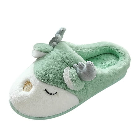 

House Slippers For Women Cute Deer Slippers For Women Winter Warm House Slippers
