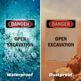 thumbnail image 6 of (2 Pack) Open Excavation OSHA Danger Sign 7 Inch X 10 Inch Indoor / Outdoor Rust-Free Aluminum Metal Signs for Workplace, Workshop, and Construction Site, Made in the USA, 6 of 8
