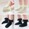 thumbnail image 5 of Baby Lace Socks Toddler Eyelet Frilly Socks Girls Ruffle Sock 6 Pairs, 5 of 6