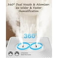 thumbnail image 4 of Warm and Cool Mist Humidifier Large Room, 5.3Gal/20L Whole House Humidifiers for Home, Quickly & Evenly Humidify Larger Areas, Top Fill, White, 4 of 7