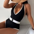 thumbnail image 5 of Swimsuit for Women Tummy Control Bathing Suits for Women Bandage Halter Bikini Push-Up Pad Swimwear Swimsuit Beachwear, 5 of 7