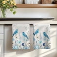 thumbnail image 7 of Blue Flowers Kitchen Towels Set of 1, Spring Birds Rustic Floral Pastoral Plants Absorbent Dish Towels for Kitchen, Microfiber Hand Towel, Quick Drying Tea Towel for Cleaning Decorative Dishcloths, 7 of 7