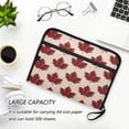 thumbnail image 6 of Organ Folder 14.2 x 0.8 x 10.6 Inches 13 Separate Pockets A4 Size Documents Folder A Sort Storage File Manager For The Home Office Red Maple Leaves Seamless, 6 of 7