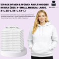 thumbnail image 2 of BILLIONHATS 12 Wholesale Hoodie Sweatshirts, Men Womens Unisex Hoodies Cotton Blend, Bulk Adults Sweatshirt, Homeless Donation GRAY 4X-LARGE, 2 of 7