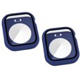 thumbnail image 1 of 2 Pack Waterproof Apple Watch Case for SE/Series 6 5 4 Screen Protector 44mm, 360 Protective Glass Face Cover + Back Bumper for iWatch Accessories 44 mm, dark blue, 1 of 5