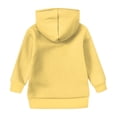 thumbnail image 4 of TQWQT Girl's Oversized Hoodie Size 10-12 Sweatshirts Long Sleeve Basic Yellow Hoodie Cute Hooded Pullover Top Trendy Sweatshirts 3-4 Years, 4 of 5