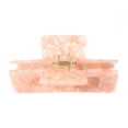thumbnail image 3 of QinGoo Large Rectangle Hair Claw Clip for Thick Hair Strong Hold Women Hair Accessory 1 Count, 4.1 inch, Pink, 3 of 6
