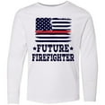 thumbnail image 3 of Inktastic Future Firefighter USA Long Sleeve Youth T-Shirt, 3 of 5