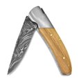 thumbnail image 3 of Damascus 256Layer Folding Blade Wood Knife, 3 of 5