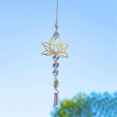 thumbnail image 4 of 1 pieza de amuleto atrapasol de cristal artificial hecho a mano, colgante de carillón de viento para el hogar, para jardín al aire libre, 4 of 8