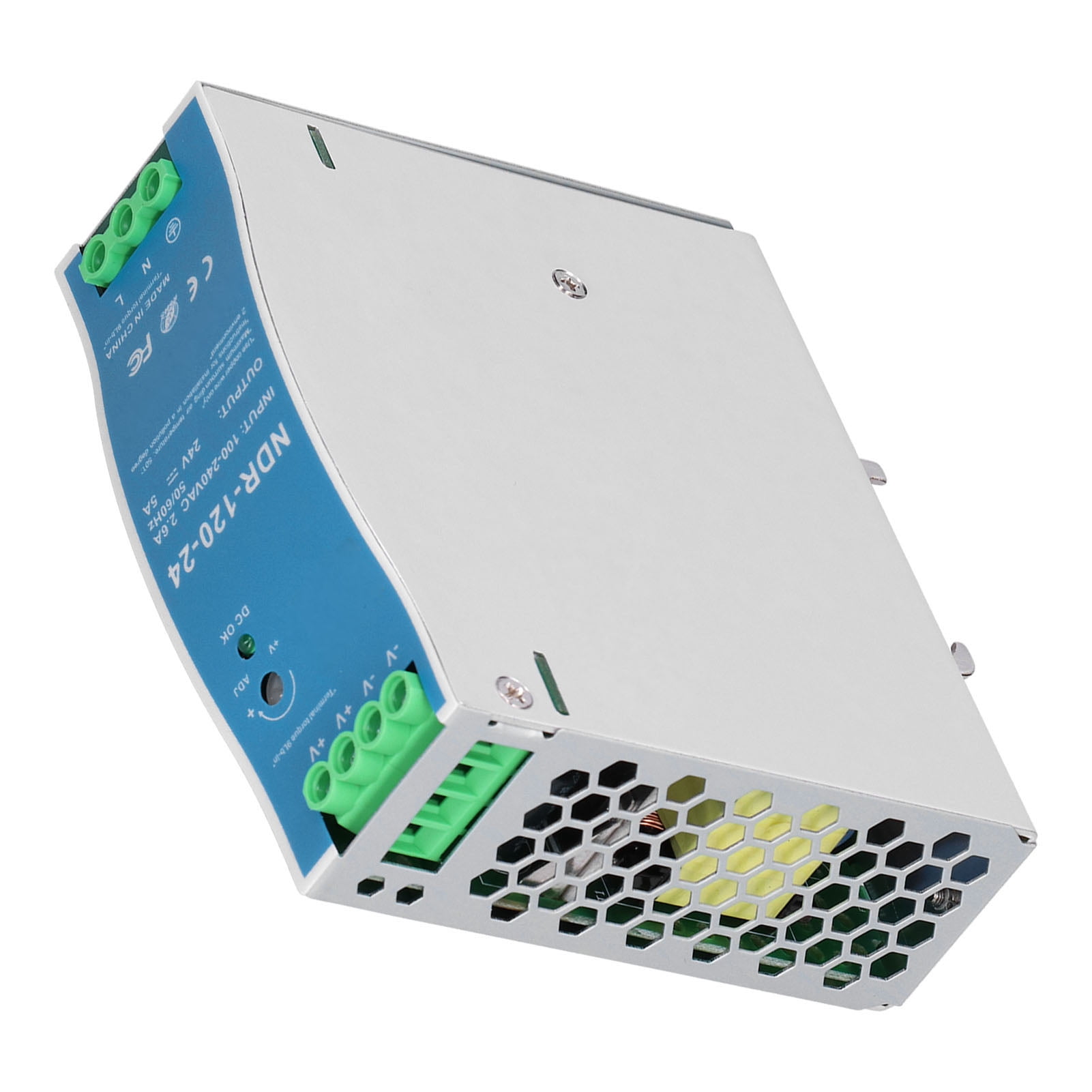 Mean Well NDR-120-12 120W DIN Rail Compact Design Power Supply High Efficiency 85.5% 12V 10A Output For Industrial Automation-725880