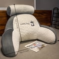 thumbnail image 2 of 1pc Silky Smooth Floor Cushion - Comfy Waist Support, Versatile Large Backrest for Reading and Relaxation, Decorative Bed Pillow for Bedroom and Living Room, Cool Summer Fabric, 2 of 7