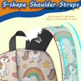 thumbnail image 5 of Unicorn and Star Beige Pattern 17" Waterproof Oxford School Backpacks for Teens, S-Shape Padded Straps, for School, Travel, Hiking, Camping, 5 of 5