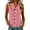 Red1#, variant on Womens Sleeveless Button Down Shirt Solid V Neck Baisc Top Casual Tank Tops Classic Collared Blouses Blazer Vest