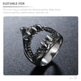 thumbnail image 5 of Anillo de tiburón anillo personalizado joyería de anillo de moda de anillo de dedo para hombres, 5 of 5