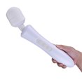 thumbnail image 4 of Happon Cordless Personal Wand Massager, USB Rechargeable Neck Shoulder Foot Handle Back Massager Device,10 Powerful Modes and 8 Speed Soft Silicone Electric Body Massager for Men Women (White), 4 of 7