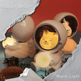 thumbnail image 4 of Puseky Astronaut Night Light, Space Cat LED Desktop Night Light, Astronaut Moon Lamps for Home Office Decoration, White, 4 of 13