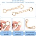 thumbnail image 5 of 2Pcs Bag Extender Chains Alloy Purse Chain Strap 12cm Golden Crossbody Shoulder Bag Strap Extender Chains with Connector Ring for Bag Straps Replacement Accessories Gold DIY, 5 of 9