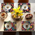 thumbnail image 6 of Educational Preschool Placemats Set of 6 Boho Plastic Table Mats Toddler Children Montessori Place Mats for Kids Washable Vinyl Holiday Table Decoration for Indoor Outdoor Party Kitchen Dining Table, 6 of 10
