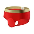 thumbnail image 3 of LEEy-world Mens Boxer Briefs Men's Thong Underwear Low Rise Bikini T-Back Red,M, 3 of 5