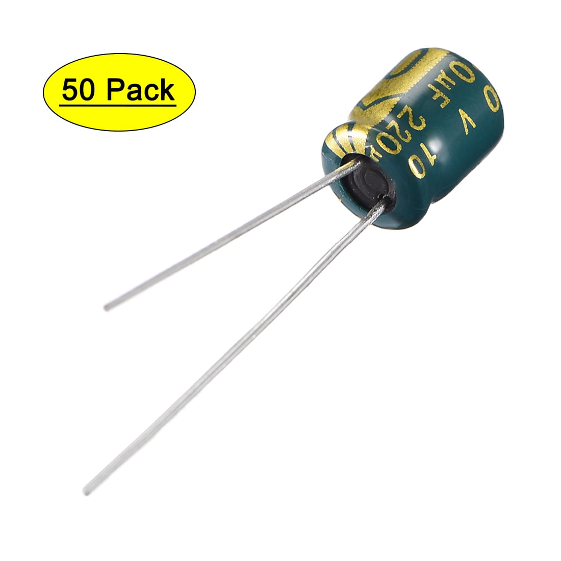 Uxcell 6x8mm 2uf 10v Low Esr Aluminum Radial Electrolytic Capacitors 50 Pack Walmart Com Walmart Com