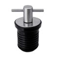 thumbnail image 1 of T-Handle Drain Plug Twist-Turn Marine Boats Drain Plugs Rubber Plugs with Brass Handle Boats Marine Accessories H9EE, 1 of 5