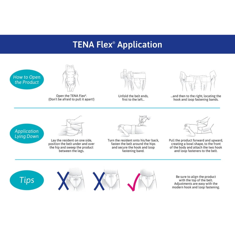 TENA ProSkin Flex Maxi Adult Incontinence Belted Undergarment 16