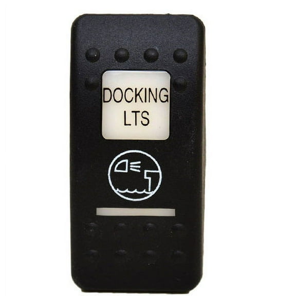 Carling Boat Rocker Switch Plate | Black Docking Lights Actuator